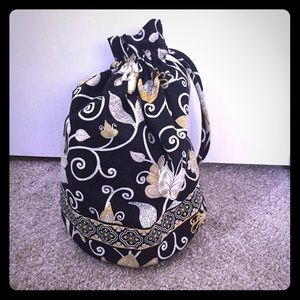 Vera Bradley “yellow bird” drawstring cosmetic bag